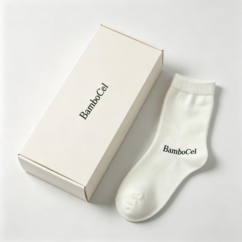 BamboCel Bamboo Fiber Crew Socks for Men, Breathable Moisture Wicking Soft Mid Calf Dress Socks, Non-slip Ribbed Casual Socks Gift Box, Multi Pairs Pack